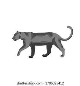 puma vector wild animal illustration logo