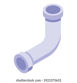Pumbing pipe icon. Isometric of pumbing pipe vector icon for web design isolated on white background