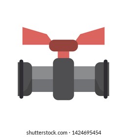 Pumbling pipeline with tap symbol vector illustration graphic design