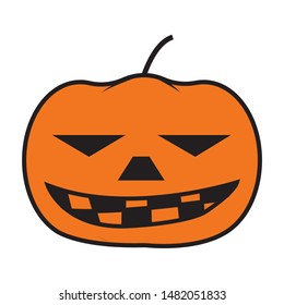 Pumkin icon.flat illustration of pumkin for web