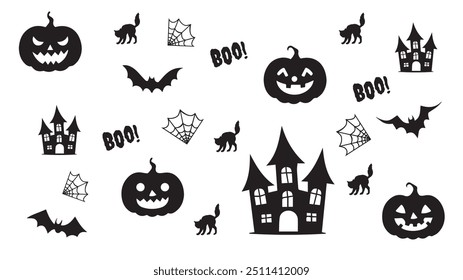 Pumkin Pattern, Bat Pattern, Halloween Pattern, High resolution, vector image, pattern background halloween