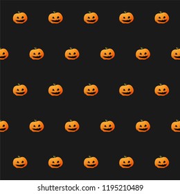 Pumking Pattgern. Vector Halloween element. Flat illustration.