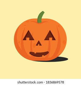 Pumkins Face Vector Cartoon Illustration