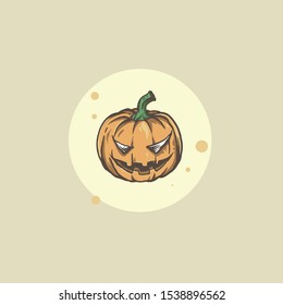 Pumkins Head Halloween design Vector