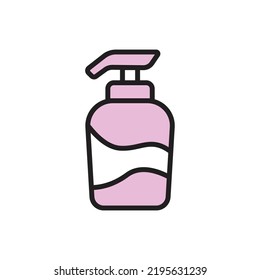 Pump Bottle Icon Vector Illustration