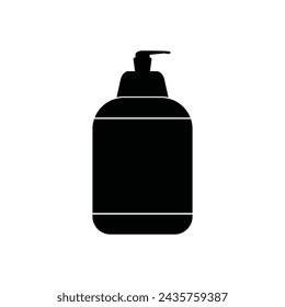 Pump bottle icon vector illustration logo design