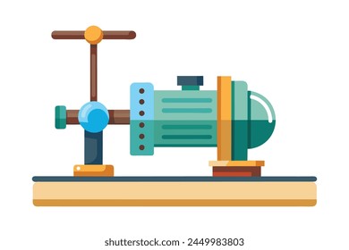 Pump flat vector illustration on white background.
