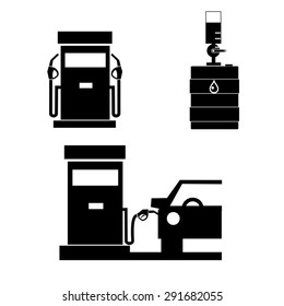 Pump, gas station icons.vector