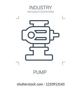 pump icon. high quality line pump icon on white background. from industry collection flat trendy vector pump symbol. use for web and mobile