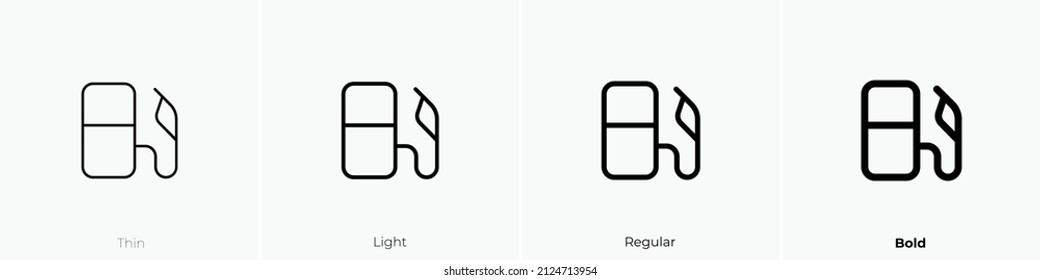 pump icon. Thin, Light Regular And Bold style design isolated on white background