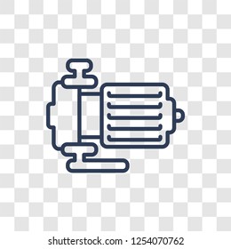 Pump icon. Trendy linear Pump logo concept on transparent background from Industry collection