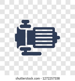 Pump icon. Trendy Pump logo concept on transparent background from Industry collection