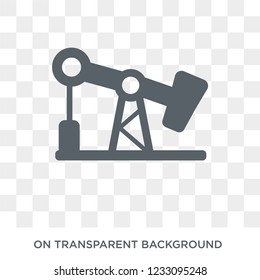 Pump jack icon. Pump jack design concept from  collection. Simple element vector illustration on transparent background.