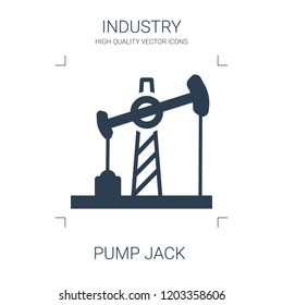 pump jack icon. high quality filled pump jack icon on white background. from industry collection flat trendy vector pump jack symbol. use for web and mobile