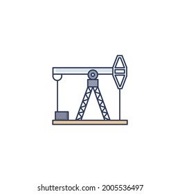 pump jack Icon Isolated On White Background