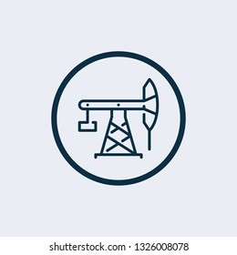 Pump jack icon in trendy design style. pump jack icon isolated on white background. pump jack vector icon simple and modern flat symbol for web site, mobile, logo, app, UI. pump jack icon vector