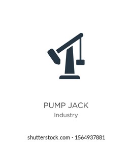 Pump jack icon vector. Trendy flat pump jack icon from industry collection isolated on white background. Vector illustration can be used for web and mobile graphic design, logo, eps10