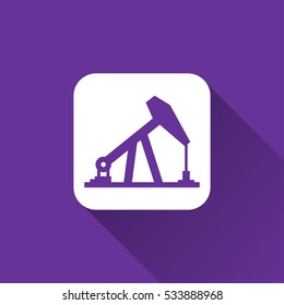 pump jack sign. icon design