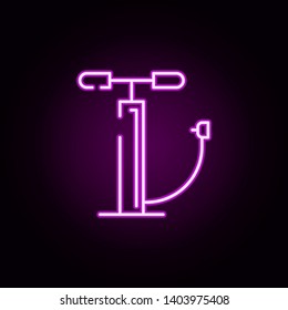 pump neon icon. Elements of transportation set. Simple icon for websites, web design, mobile app, info graphics