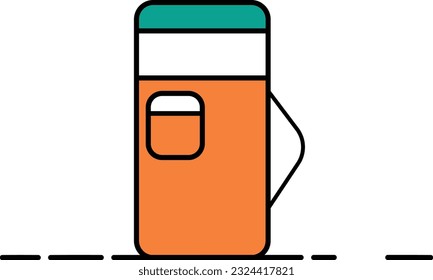 Pump oil gas station vector icon 
