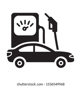 pump petrol icon vector symbol template