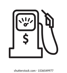 pump petrol icon vector symbol template