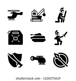 pump, pipe, machinery and activity icons in War vector set. Graphics for web and design