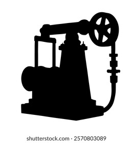 Pump silhouette vector icon sign symbol illustration design.
