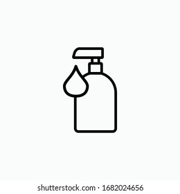 pump soap icon vector sign symbol isolated