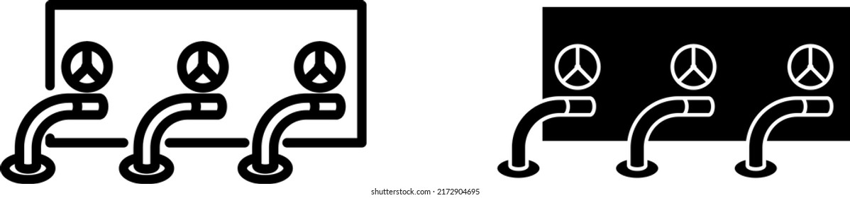 Pump Station Icon Vector Illustration Stock Vector (Royalty Free ...
