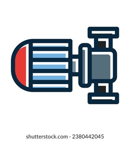 Pump Vector Thick Line Filled Dark Colors Icons For Personal And Commercial Use.
