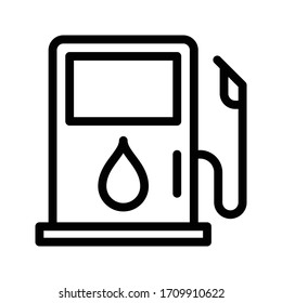 pump vector thin line icon 