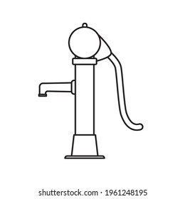 pump water well icon- vector illustration