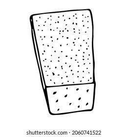 Pumpernickel german bread vector illustration, hand drawing doodle