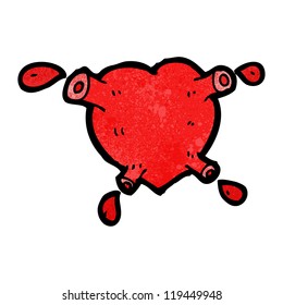 Pump-Herz-Cartoon