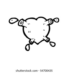bombeamento do desenho animado do coração