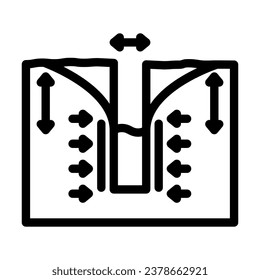 pumping tests hydrogeologist line icon vector. pumping tests hydrogeologist sign. isolated contour symbol black illustration