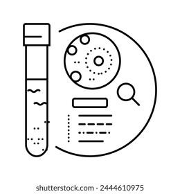 pumping tests hydrogeologist line icon vector. pumping tests hydrogeologist sign. isolated contour symbol black illustration