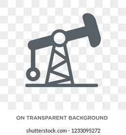 Pumpjack icon. Pumpjack design concept from  collection. Simple element vector illustration on transparent background.