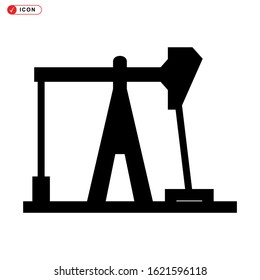 pumpjack icon isolated sign symbol vector illustration - high quality black style vector icons
