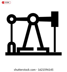 pumpjack icon isolated sign symbol vector illustration - high quality black style vector icons
