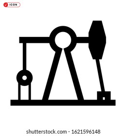pumpjack icon isolated sign symbol vector illustration - high quality black style vector icons
