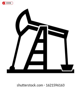 pumpjack icon isolated sign symbol vector illustration - high quality black style vector icons
