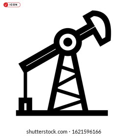 pumpjack icon isolated sign symbol vector illustration - high quality black style vector icons
