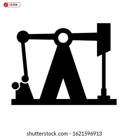 pumpjack icon isolated sign symbol vector illustration - high quality black style vector icons
