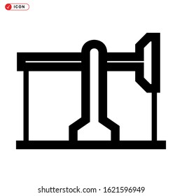 pumpjack icon isolated sign symbol vector illustration - high quality black style vector icons
