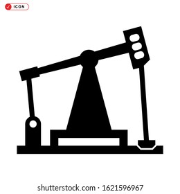 pumpjack icon isolated sign symbol vector illustration - high quality black style vector icons
