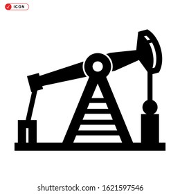 pumpjack icon isolated sign symbol vector illustration - high quality black style vector icons
