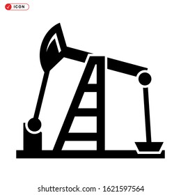 pumpjack icon isolated sign symbol vector illustration - high quality black style vector icons
