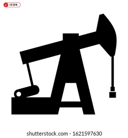 pumpjack icon isolated sign symbol vector illustration - high quality black style vector icons
